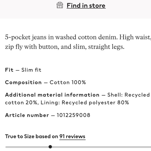 H&M jeans high waist - Picture 4 of 7